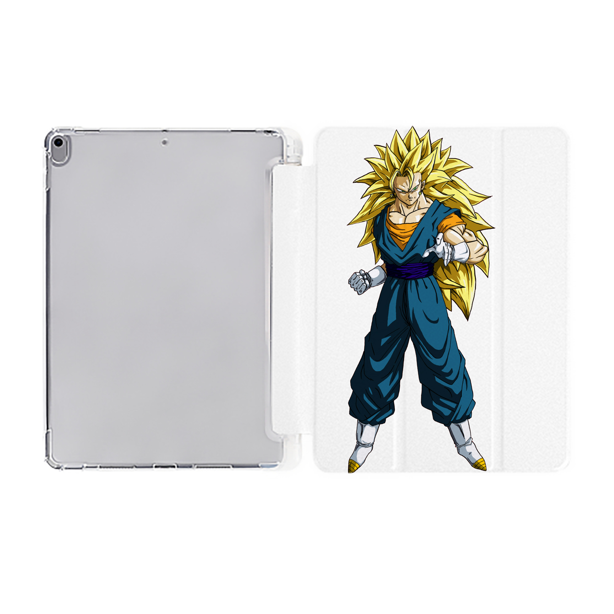 （画像用） ドラゴンボール ベジット DRAGON BALL Vegetto IPad ケース ペン収納付き 三つ折りスタンド PUレザー×シリコン 対応機種9.5/10.5/10.9インチ